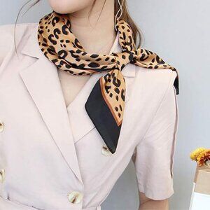 Silk feeling scarf 27.5 × 27.5 inches